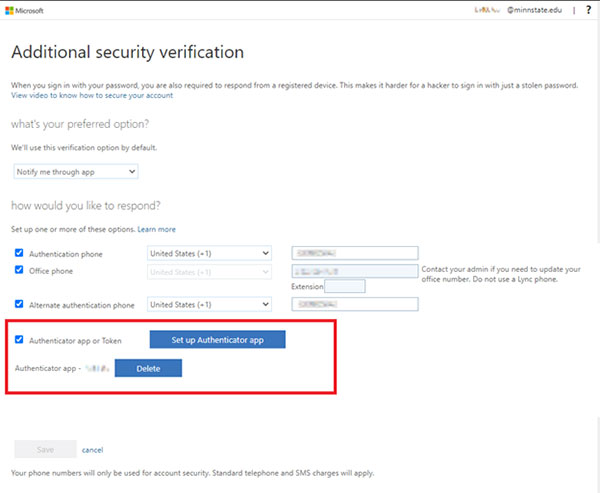 Additional security verification sreen