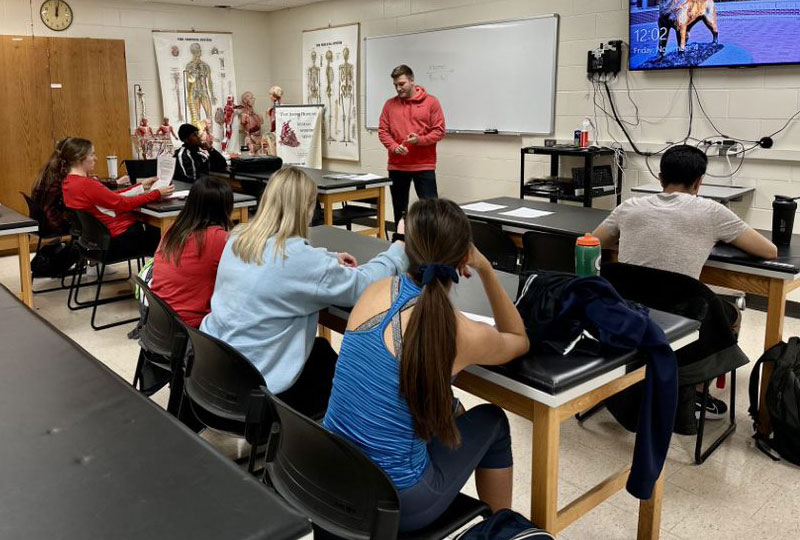 students listening in the classroom