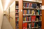 Book collections available in the basement