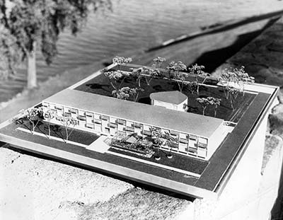 Model of Brown Hall