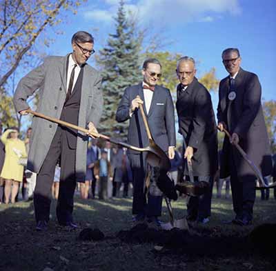 Centennial Hall ground breaking, October 1968