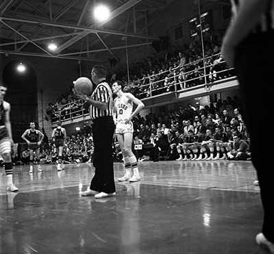 Basketball game at Eastman Hall, February 1964