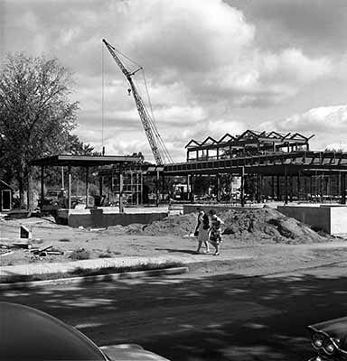 Garvey Commons during construction