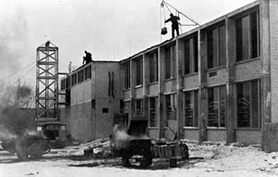 Gray Laboratory School construction, 1958