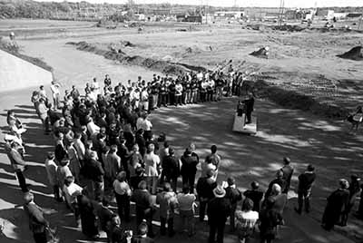 National Hockey Center groundbreaking, September 23, 1988