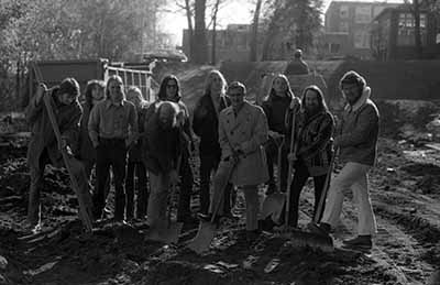 Unofficial Kiehle renovation groundbreaking, November 1973