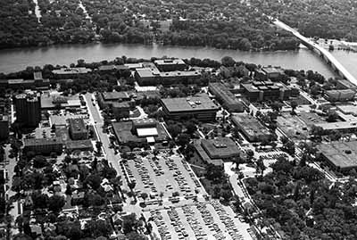 Parking lot where Miller Center would be built