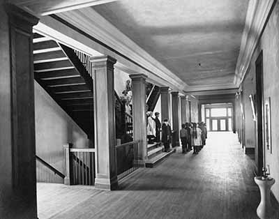 First floor of Riverview, ca. 1915