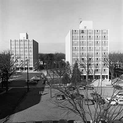 Holes Hall and Stearns Hall, 1967