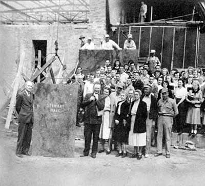 Stewart Hall cornerstone ceremony, May 1948