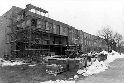 Stewart Hall exterior renovation, 1988-1989