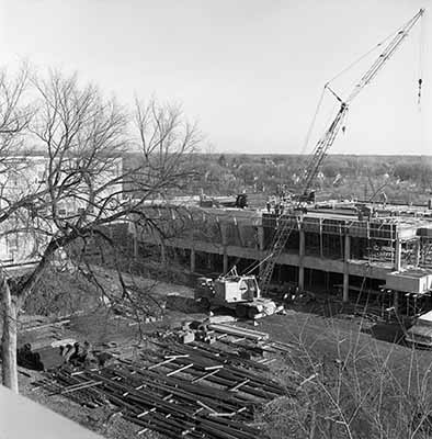 School of Business building construction, 1968
