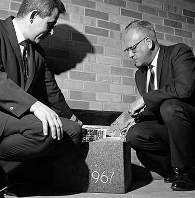 Dedication of School of Business building, 1969