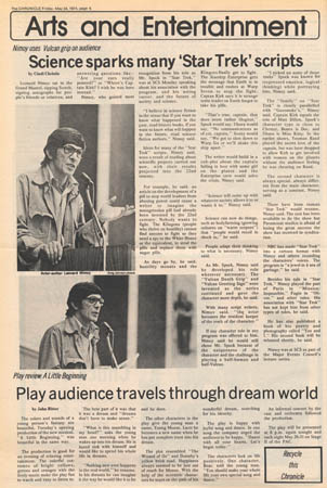 Chronicle article about Leonard Nimoy