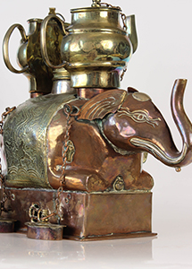 Copper Elephant Drink Warmer