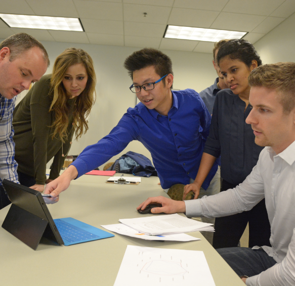 Students Collaborating on a project