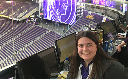 Student internship with the Minnesota Vikings 2020