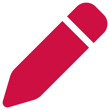 Icon of red pen