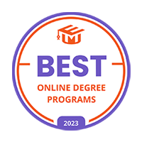best online degree programs 2023 badge
