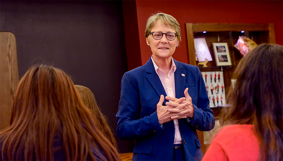 Dr. Robbyn Wacker with St. Cloud State University Students