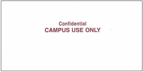 campus use only confidential