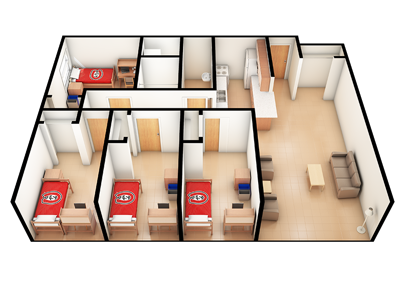 3d view of Stateview apartment