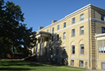 Exterior view of the north wing of Shoemaker Hall