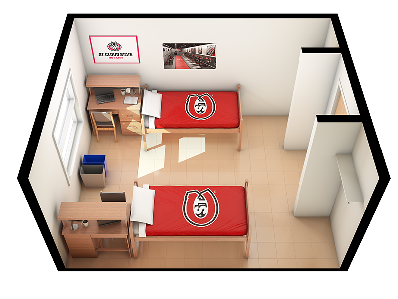 3D side view of Stearns room