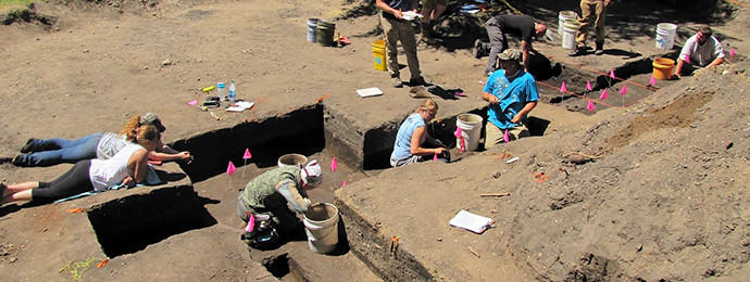 Research dig site