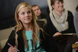 student in the classroom