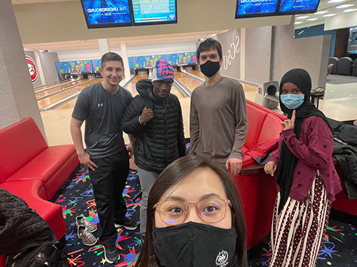 students from Project Connect - bowling in Atwood