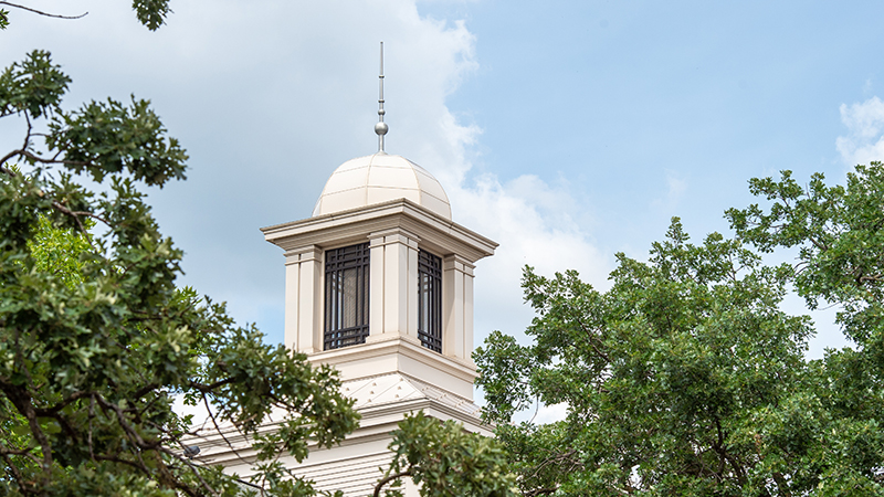 Historic cupola on top of Riverview Hall