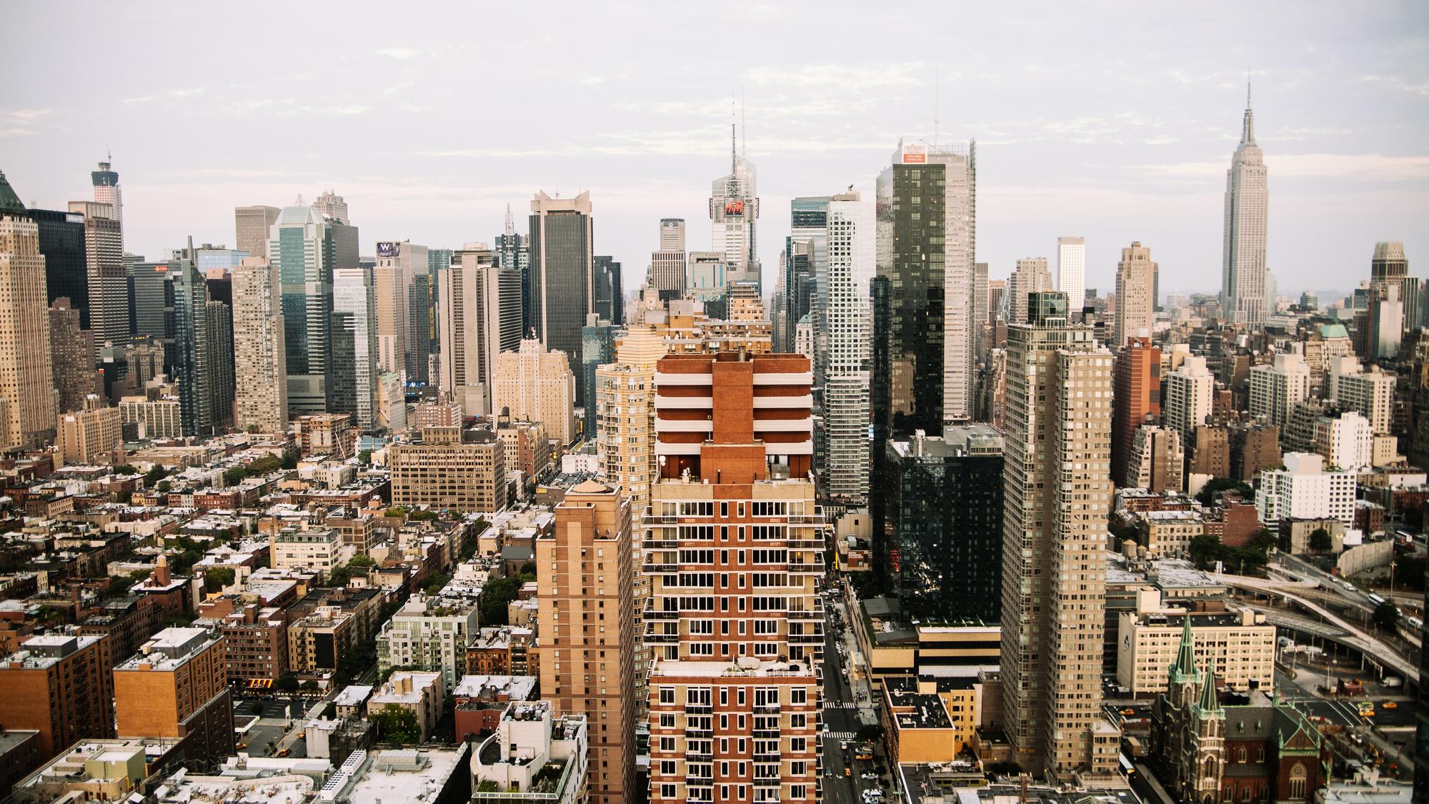 a view of skyscrapers