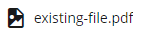 existing file name