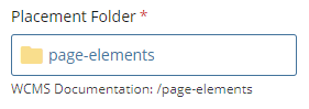 placement folder button