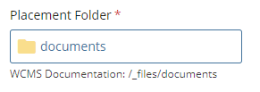 placement folder