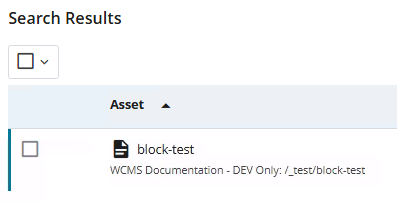 the file search results showing 1 result
