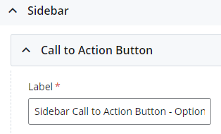 sidebar call to action label
